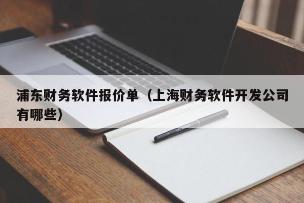 浦东财务软件报价单（上海财务软件开发公司有哪些）